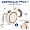 Everyday dog walking leash features