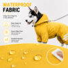 Dog rain jacket fabric detail image