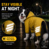 Reflective detail dog rain jacket image