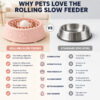 Lotus slow feeder bowl for dogs