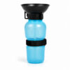 On-the-Go Squeeze Dog Water Bottle in Blue, Yellow, and Pink