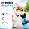 Portable squeeze dog water bottle for outdoor hydration
