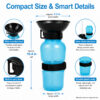 On-the-go dog hydration use scene