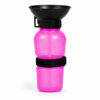 Pink On-the-Go Squeeze Dog Water Bottle