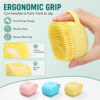 Pet bath brush hand strap and grip