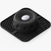 Classic Black slow feeder bowl pro with square tray