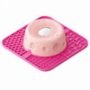 Classic Pink slow feeder bowl pro with square tray