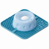 Classic Teal Mix slow feeder bowl pro with square tray