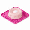 Ocean Pink slow feeder bowl pro with square tray