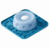 Ocean Teal Mix slow feeder bowl pro with square tray