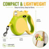 One-button retractable leash control